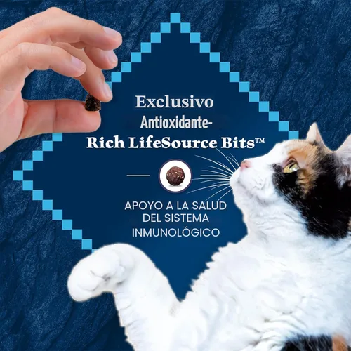 Miniatura 7 de Blue Buffalo Alimento para gatos maduros, receta de pollo natural Wilderness Natural, alimento seco para gatos mayores, bolsa de 5 libras