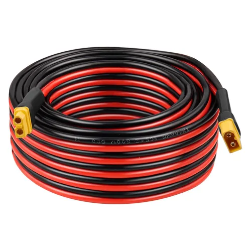 Miniatura 13 de Cable de extensión XT60 de 10 AWG de 1 pie, 2 unidades, 2, 3, 5, 10, 10, 15, 20, 25, 30, 35, 40, 50, 75, 100 pies, conector hembra a macho XT60