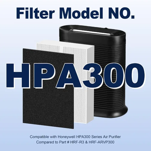 Miniatura 3 de Filtro de purificador de aire HPA300 R de repuesto para purificador de aire Honeywell Serie HPA 100/200/300 y 5000, paquete de 6 filtros principales