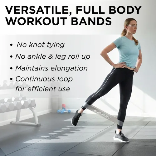 Miniatura 7 de THERABAND Bandas de resistencia profesional resistentes duraderas para ejercicios de fuerza y flexibilidad, pilates, yoga, estiramiento y terapia