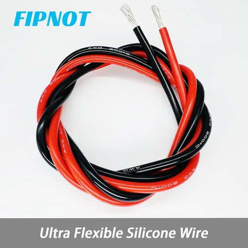 Miniatura 3 de Cable de 8 AWG Alambre Calibre 8 de Silicona - Carrete Negro de 25 pies, Alambre de Cobre Estañado Trenzado Extra Flexible 8AWG para Soldadura 200℃