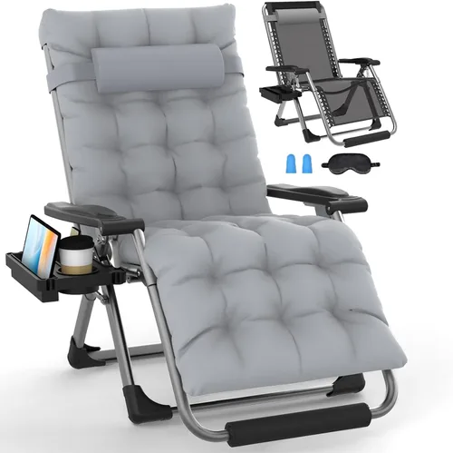 Miniatura 9 de Slendor Sillas de Gravedad Cero de Tamaño Extra Grande XL, Silla de Descanso de Gravedad Cero, Silla Anti Gravedad Grande de 29 Pulgadas, Silla