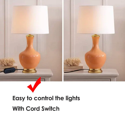 Miniatura 4 de Interruptor de Cable en Línea, PLUSPOE Interruptor de Lámpara de Control DPST de Encendido-Apagado para Lámpara de Mesa de Dormitorio Luces LED