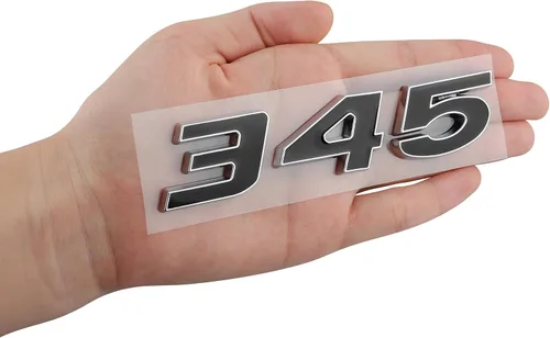 Miniatura 4 de 2 placas autoadhesivas 345 para Challenger Chrysle 300c Plateado/Negro