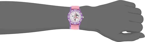 Miniatura 2 de Disney Minnie Mouse - Reloj analógico de cuarzo para niños, Rosado