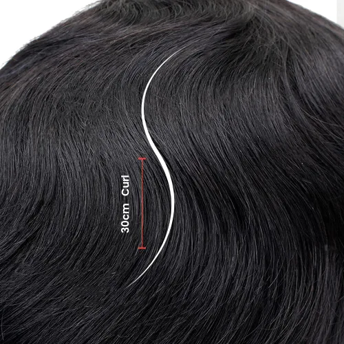 Miniatura 5 de Lordhair Sistema de cabello para hombres inyectado de piel fina cabello humano unido con encaje de diamante, 8 x 10 pulgadas, tamaño base, tupé #1A