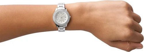 Miniatura 4 de Fossil Stella Mini reloj de cuarzo multifunción de acero inoxidable acentuado con cristal para mujer Stella ES5136 - Reloj de vestir de acero