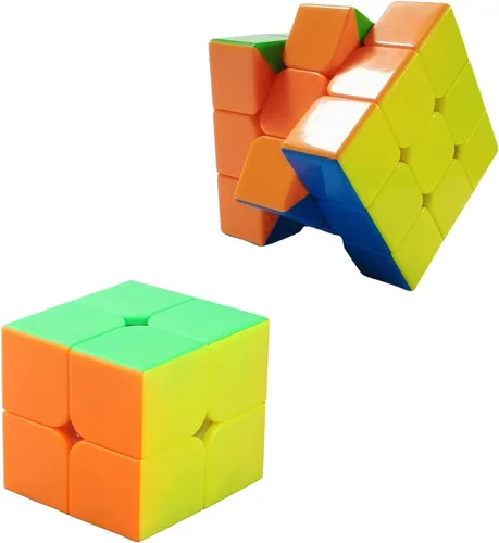 Miniatura 3 de AHYUAN Juego de cubos de velocidad de 2 x 2 x 2 pulgadas, cubos de velocidad de 3 x 3 pulgadas, cubo mgaico, juguete de 3 x 3 x 3, cubos mágicos