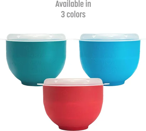 Miniatura 9 de Goodful Palomitero de Silicona, Palomitero Plegable para Microondas con Aire Caliente, Tazón Hecho sin BPA, Rojo
