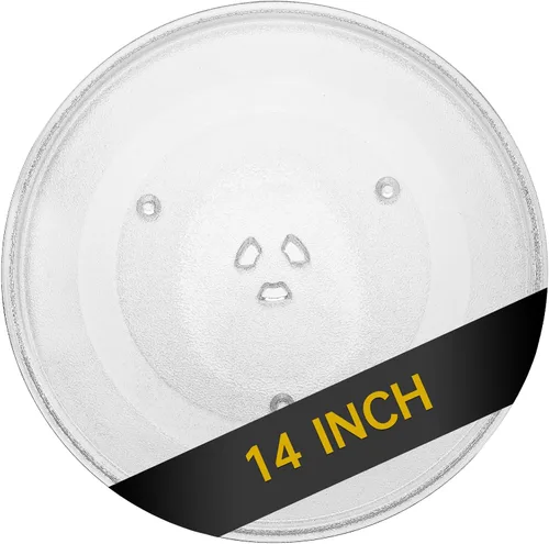 Miniatura 13 de Placa giratoria de vidrio para microondas de 13.5 pulgadas, bandeja de microondas de 13.5 pulgadas / 34.3cm, placa de vidrio de repuesto