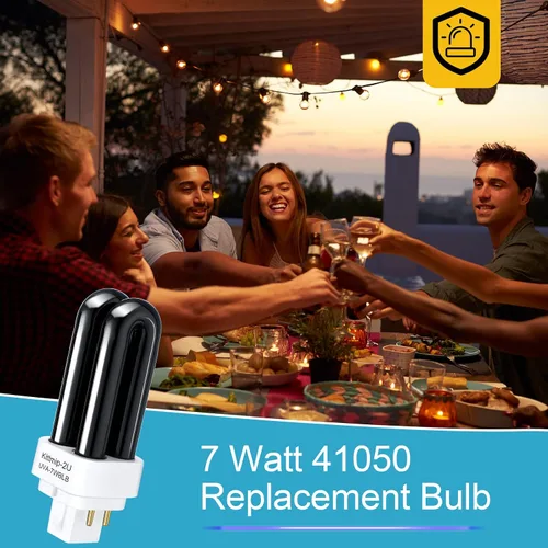 Miniatura 7 de Bombillas UV de repuesto 41050, bombillas de repuesto compatibles con DynaTrap DT1050 DT1100 DT1250, bombilla de repuesto de trampa de 1/2 acre