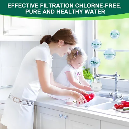 Miniatura 5 de Filtro de baño mejorado para bañera: filtro de agua avanzado de 15 etapas para tina, reduce el 99% de metales pesados y cloro: suavizante de agua