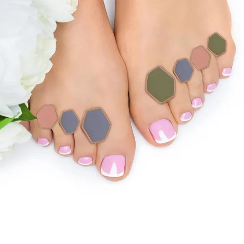 Miniatura 2 de Beaupretty Protector de uñas 8pcs Splitter Nail Polish Stand Foot Pedicure Tools