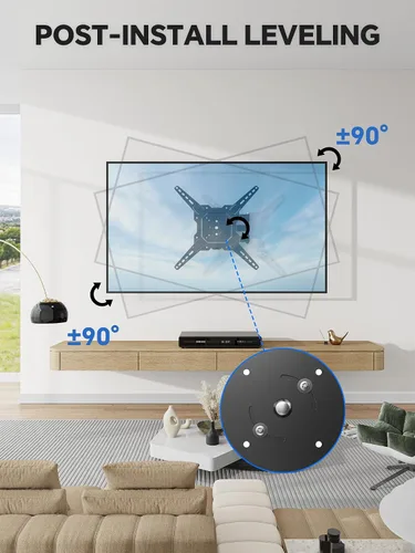 Miniatura 5 de Simple Trending Soporte de pared para TV de movimiento completo para televisores y paneles planos de 26" a 60", soporte de movimiento de TV