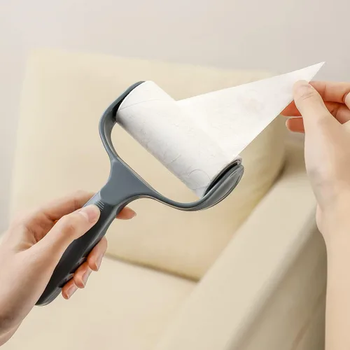 Miniatura 4 de Rodillo adhesivo plano para sofá, silla de escritorio, cama de perro y gato, rodillo de pelusa para mesa de balliar, removedor de pelusa de pelo