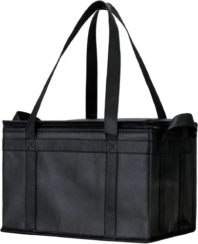 Miniatura 44 de NZ home Bolsa de enfriador XXL PRO aislada y duradera para entrega y compras de comestibles con cremallera superior, para calentar alimentos