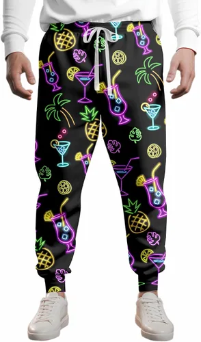 Disfraces de los años 80 para hombre, pantalones deportivos, pantalones casuales para correr con cordón, traje de los años 90 para hombre