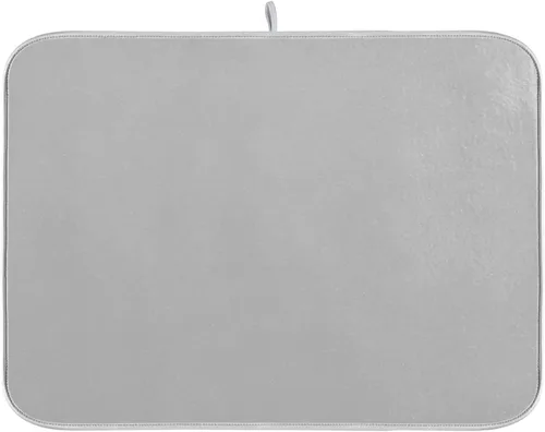 Miniatura 18 de Tapete de secado de platos grande de terracota Xl para platos, accesorios de cocina, mostrador de microfibra, escurridor de platos, resistente al
