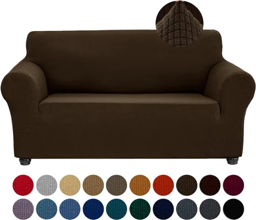 Miniatura 26 de Joccun Funda Elástica para Silla Sofá, Funda de Sofá de 1 Pieza Tela Jacquard de Spandex con Parte Inferior Elástica, Protector de Muebles Lavable