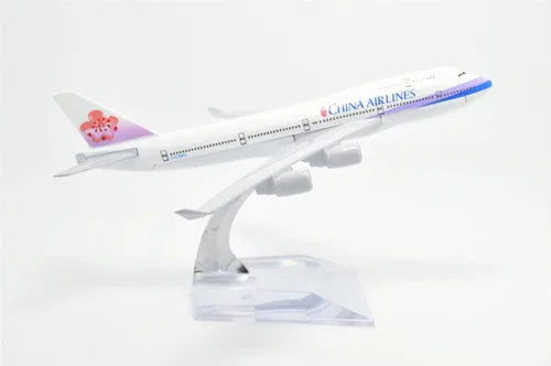 Miniatura 5 de TANG DYNASTY (TM) 1:400 6.3 in B747-400 Taiwán China Airlines Metal Avión Modelo Avión Modelo Avión Juguete