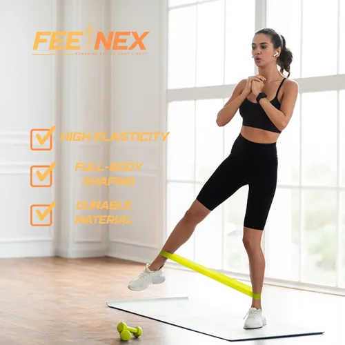 Miniatura 3 de Bandas de resistencia para hombres y mujeres - Conjunto de ejercicios para entrenamiento de fitness, estiramiento corporal, terapia física