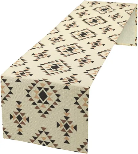 Miniatura 40 de YCness Camino de mesa con estampado de vaca, piel de vaca marrón, estilo occidental, decoración de casa de campo para el hogar, cocina, comedor, 13