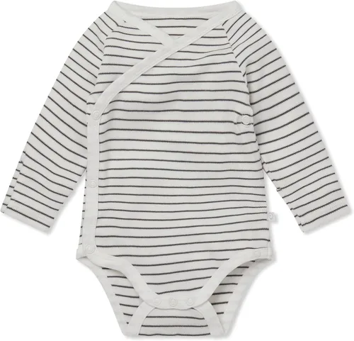 MORI Body tipo kimono de manga larga para bebé para niños y niñas, transpirable, unisex, suave, con botones sin níquel