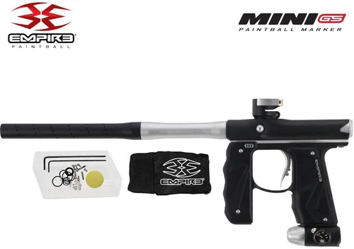 Miniatura 7 de Maddog Empire Mini GS Marcador de Pistola de Paintball Electrónico Completamente Automático con Tanque de Paintball HPA 48/3000, Cargador Negro