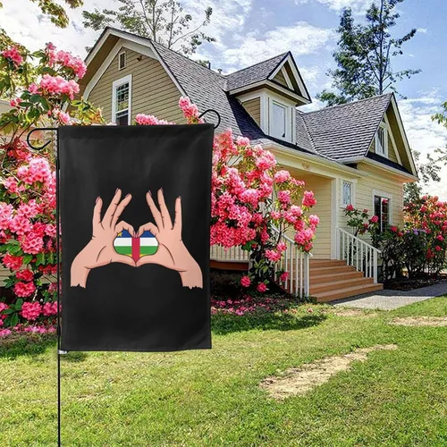 Miniatura 5 de Holding Love In Your Hands Flag Of The Central African Republic Garden Flag 28"x40" Inch Double Sided Garden Flags Home Lawn Outdoor Decor Flags
