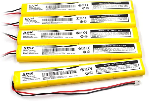 Paquete de 5 baterías de repuesto para Lithonia ELBB003 ELB-B003 Unitech ELB-B004 ELBB004 ELBB004 OSI OSA228 DANTONA CUSTOM-306-U BBAT0044A BAA-96