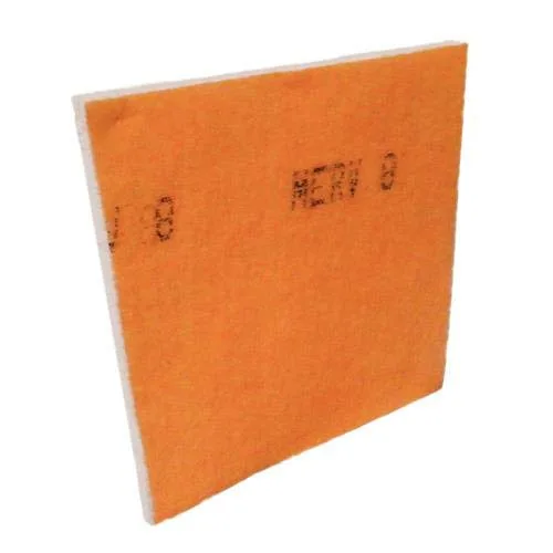 Miniatura 2 de Rollo de medios de filtro de aire para horno, manipulador de aire/HVAC, medios de poliéster MERV8 naranja/blanco, 1 pulgada x 25 pulgadas x 5 pies