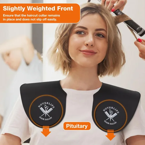 Miniatura 3 de Noverlife Hair Cutting Collar, Waterproof Silicone Hair Dye Collar, Barber Hair Cutting Pad Haircut Neck Wrap for Salon