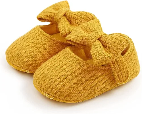 Miniatura 6 de Zapatos de bebé Mary Jane planos antideslizantes suela suave bebé bebé zapatos primeros caminantes fiesta Navidad vestido zapatos