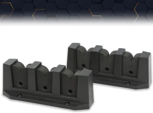 Miniatura 5 de PIT66 Soporte de caña de pescar montado soporte de caña horizontal 3 Barco de pesca Gear Pole Storage Holder Mount Plastic