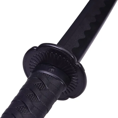 Miniatura 7 de Espada katana japonesa – Hoja negra de polipropileno con Saya, espada de entrenamiento Samurai para cosplay, 40.1 pulgadas