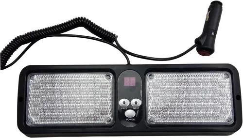 Miniatura 3 de Wecade® 86 luces LED estroboscópicas de protección solar, luces intermitentes de advertencia de emergencia para visera, máxima visibilidad con 12
