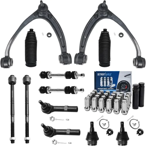 Miniatura 71 de Detroit Axle - Kit de suspensión frontal de 16 piezas para RWD Chrysler 300 Dodge Charger Challenger Magnum 6 brazos de control con rótulas 2