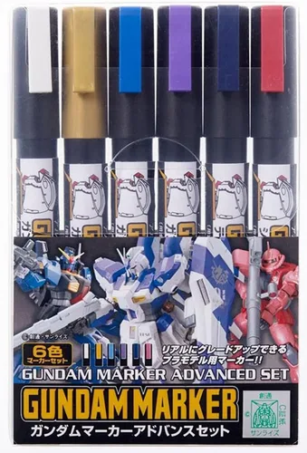 Miniatura 15 de GSI Creos - Juego de marcadores GMS127 Gundam MSV (juego de 6 marcadores), Mr. Hobby