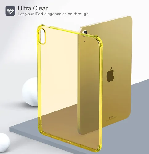 Miniatura 6 de MoKo Funda transparente para iPad (A16) de 11ª generación 2025 de 11 pulgadas/10ª generación 2022 de 10.9 pulgadas, TPU suave y ligero, funda ultra