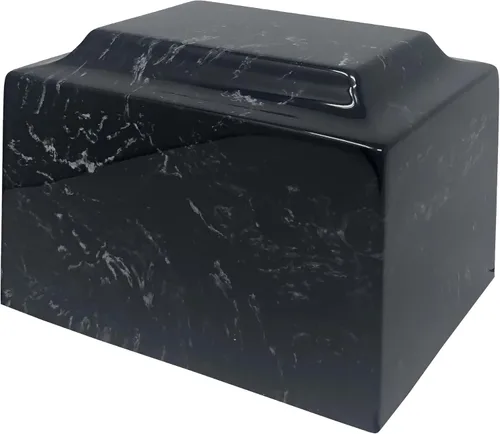 Miniatura 10 de Verde Classic - Mármol cultivado por Mackenzie Vault para urnas Silverlight, urna de cremación verde para cenizas, tamaño adulto, entierro