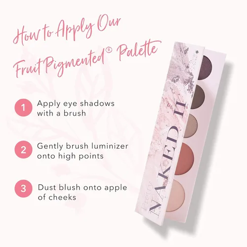 Miniatura 7 de 100% PURE Pretty Naked II - Paleta de maquillaje todo en uno, compacta 3 sombras de ojos, rubor, resaltador facial, desnudo natural pigmentado