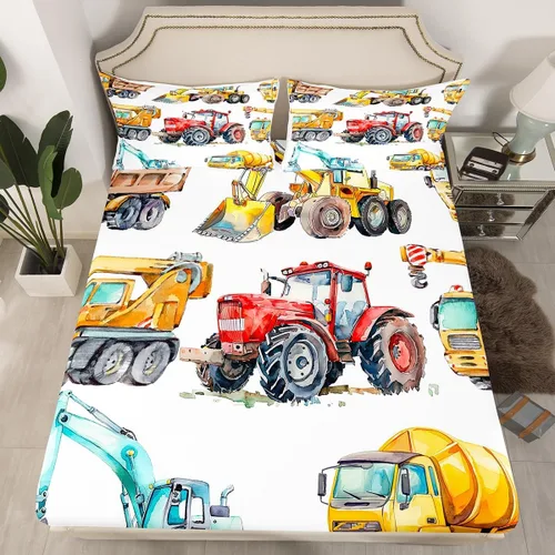 Miniatura 17 de Erosebridal - Juego de sábanas con mapa mundial tamaño TwinXL, juego de ropa de cama azul para niños y niñas, sábana bajera con mapa de varios