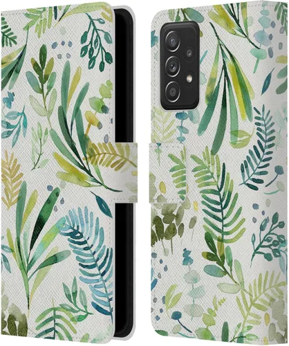 Miniatura 11 de Head Case Designs Officially Licensed Ninola Artsy Ink Flowers Botanical Patterns Leather Wallet Case Compatible with Samsung Galaxy A53 5G (2022)
