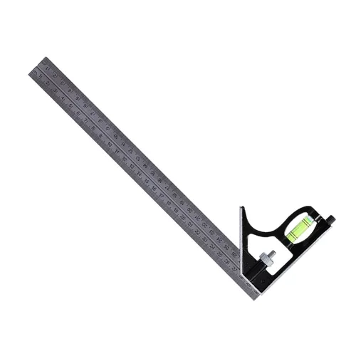 Miniatura 8 de Kit de combinación de reglas, herramienta de medición combinada de corte y perforación Cuerpo de metal para carpintería, carpintería, maquinistas