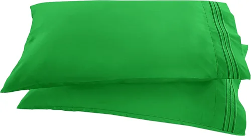 Miniatura 37 de Elegant Comfort ® Diseño de Cadena de 1500 Hilos, Calidad Egipcia de Lujo, Sedoso, Suave, Resistente a Arrugas y Decoloración, 2 Fundas de Almohada