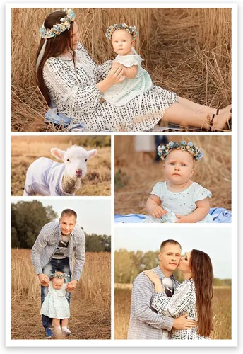 Miniatura 15 de CCWACPP Impresiones de collage en lienzo con tus fotos para familia, boda, bebé, mascota, perro, imagen en lienzo personalizada, foto personalizada