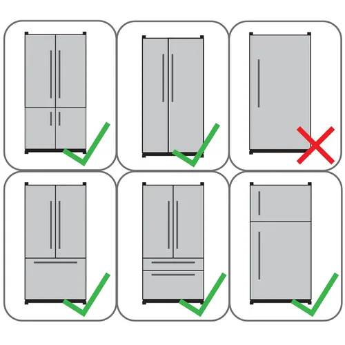Miniatura 7 de Qdos Safety Cerradura adhesiva para nevera/congelador Cromo Fácil operación con una sola mano - Diseño patentado ZeroPinch - Cerradura