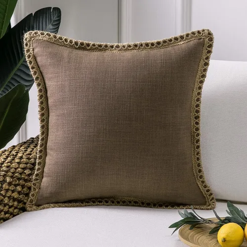 Miniatura 24 de Phantoscope Farmhouse - Fundas de almohada decorativas para exteriores, Poliéster & Mezcla de poliéster, Beige, 18" x 18