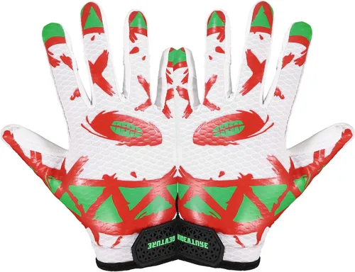 Miniatura 11 de AIGEVTURE Guantes de fútbol para jóvenes, guantes receptores para niños, guantes de fútbol adhesivos para niños y niñas