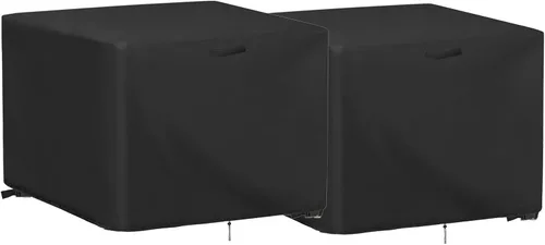 Miniatura 14 de Funda pequeña para mesa auxiliar de exterior, cubierta de mesa auxiliar de patio de 17 pulgadas para exteriores, funda impermeable para muebles